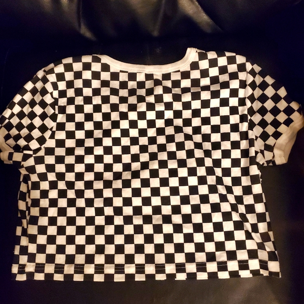 A checkered shirt
